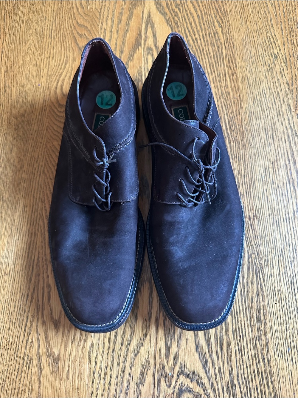 Cole Haan Men's Brown Suede Oxfords